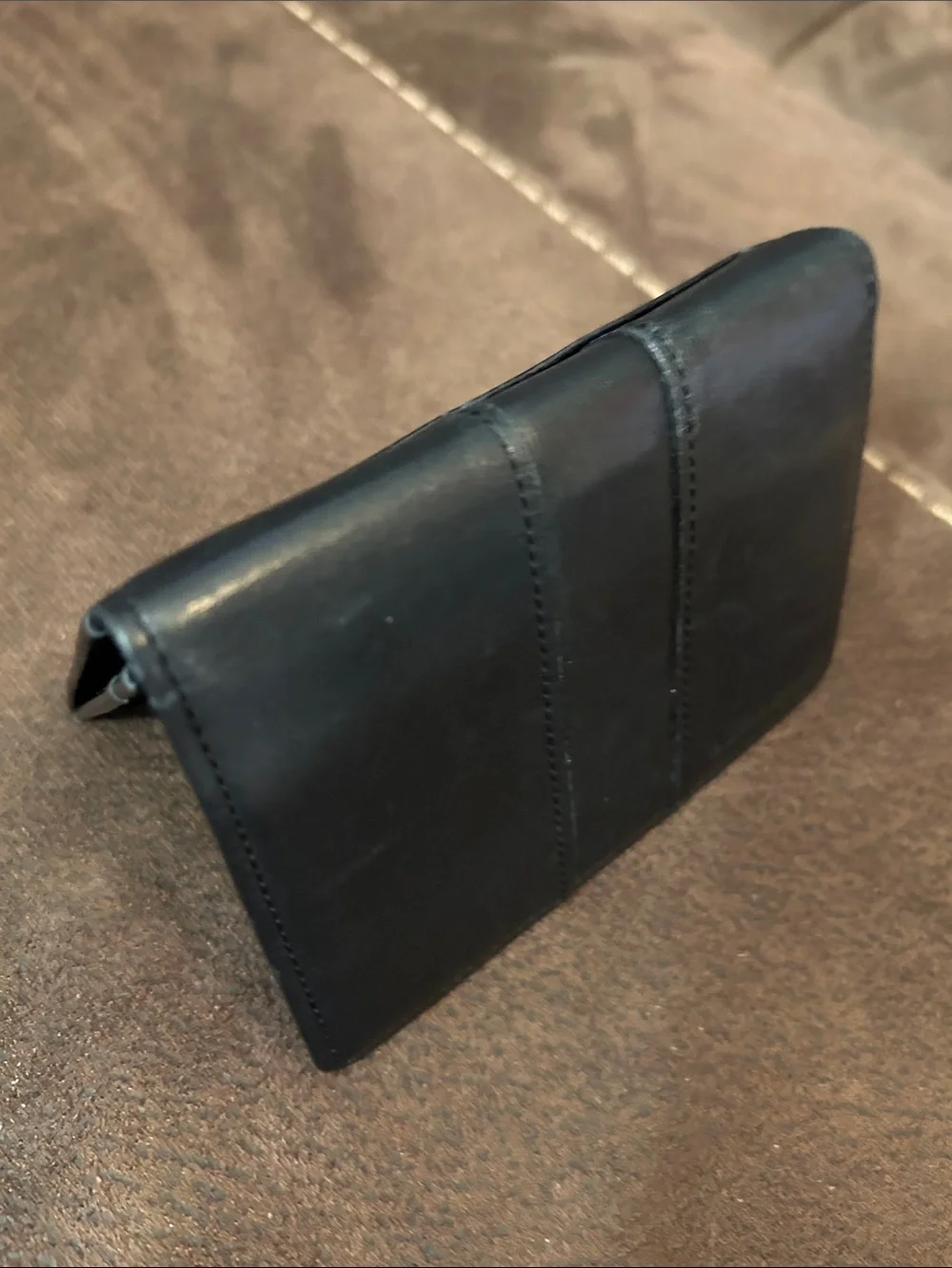 Burberry Black Leather Card & Key Holder